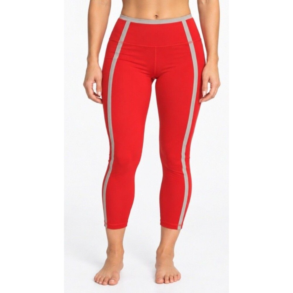 Athleta Elation Ultra High Rise 7/8 Tight Leggings XXS Regular Red Gray